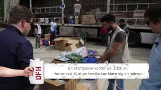 Ulige Numre i Libanon - uddeling af mad, t&oslash;j, madrasser