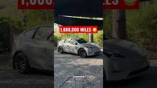 ⚠️*НЕНАДЕЖНАЯ* TESLA МОДЕЛИ Y ПРОЕЗЖАЕТ 1 000 000 МИЛЬ НА ОДНОЙ БАТАРЕЕ 😳 🤬 #Shorts #Short
