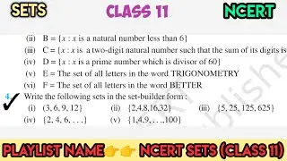 Write the following sets in set builder form |Class 11 math |Chapter 1 |Sets |Exercise 1.1 |Edulover