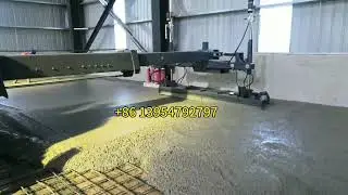💯1 Machine, 1 Operator: Telescopic Laser Screed Does It All