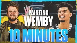 Showing WEMBY My Painting of Him!!!!