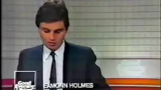 Eamonn Holmes presenting Ulster Television back in 1983