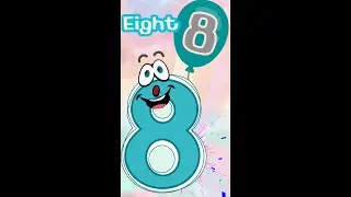 Learn My 123s: Number 8-EIGHT #Animated #Interactive #8 #eight #123s #number8 #learnnumbersforkids
