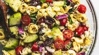 Greek Tortellini Pasta Salad