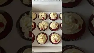Redvelvet Cupcakes|Cream cheese frosting on Red velvet Cupcakes |#cupcake #redvelvet #creamcheese