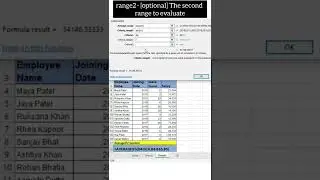 Averageifs function || Excel #shorts #youtubeshorts #tipsandtricks #excel #tutorial