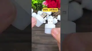 Mini USB LED Light Warm WhiteMini LED Light Plug in Night Light Bulb #shorts #light #usb