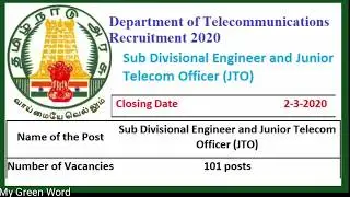 Tamilnadu Government Jobs2020
