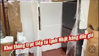 Unboxing a beautiful Japanese refrigerator from an auction. 0966 937 999