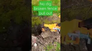 how to pull broken fence post without digging. leverage  wins  ever time !