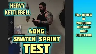 MAX REPS : 40kg Heavy Kettlebell Snatch Sprint with WodNDone Hand Protection PRODUCT REVIEWS