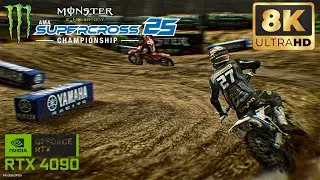 8K Monster Energy Supercross 25 but PHOTOREALISTIC RTX 4090 MAX SETTINGS with 