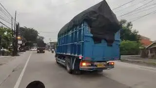 NYODREK TRUK CANTER BIRU SAM LUTFI FULL NGEBLONG KANAN😱🤙🏻#fyp #izinpost #trukmania #trukoleng