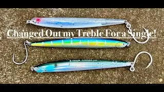 Changing Out My Flanker Treble Hook For a Single Inline!