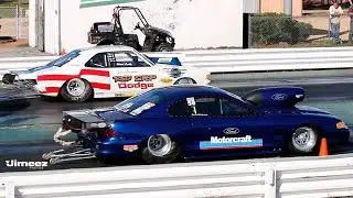 OUTLAW NOSTALGIA PRO STOCK '72 DODGE COLT~'94 BOSS 429 HEMI MUSTANG