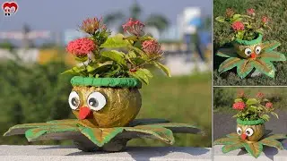 Cement leaf pot - cement leaves - concrete leaf casting #diy #pot #leaf #leaves