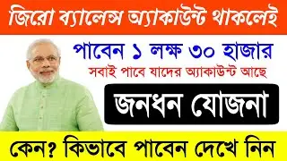Pradhan Mantri jana Zero(0) Balance Account || PMJDY || Insurance Policy 2021