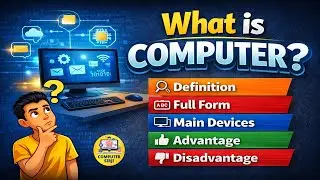 What is Computer? | Definition, Full Form, Main Devices, Advantages & Disadvantages #computer #pc