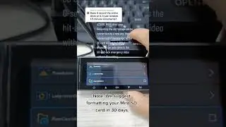 AZDOME's Loop Recording and G-sensor Function