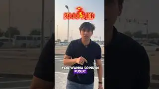 UAE Fine for drinking in public | DONT MAKE THIS MISTAKE #uae #fines #dubai #shorts