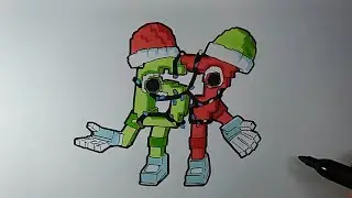 Steal A Brainrot How To Draw New character festive 67 christmas