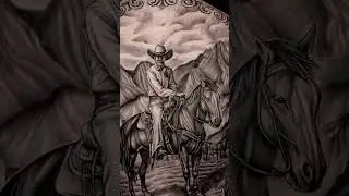 Cowboy realistic full back tattoo in Bali #realismtattoo #backtattoo #balitattoo