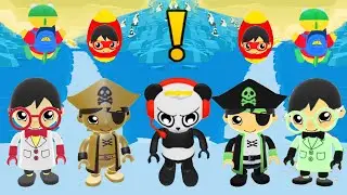 TAG WITH RYAN ZOOLOGIST VS RADIOLOGIST VS COMBO PANDA VS GHOST PIRATE VS DARK SEAS RYAN MYSTERIOUS