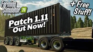 OUT NOW!! - Patch 1.11, Free Content Update, & More! (PS5, XBS, PC/Mac) | Farming Simulator 25