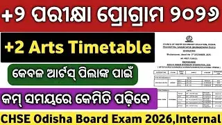 Plus Two Arts Exam 2026 | Plus Two Arts  Exam Timetable | Plus Two Exam Datesheet 226 | Plus 2 Exam