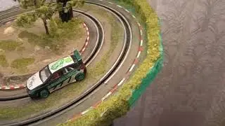 Diorama de curva circuito Slot 1:43