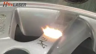 300W Raycus Pulsed laser cleaning machine clean car wheel Aluminum Paint Removal