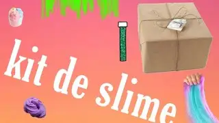 Fiz um kit de slime caseiro