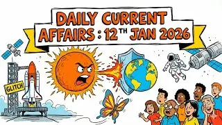 Daily Current Affairs Analysis | 12 January 2026 | UPSC Prelims & Mains | PIB, SC, ISRO, Environment