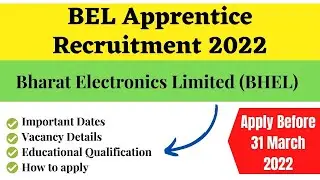 Bharat Electronics Limited (BEL) Apprentice Recruitment 2022 | Rozgar Suchna