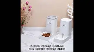 PAKEWAY Cat Dog Feeder and Waterer Pet Self-Dispensing