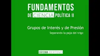 Teorico 8 - FCP2 -Grupos de Interés y de Presión
