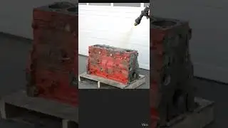 Cummins Diesel Engine Block Cleaning Works #pleasesubscribe #automobile #machine