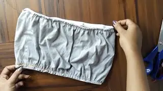 DIY Bandeau Bra | DIY Strapless Fitness Bra