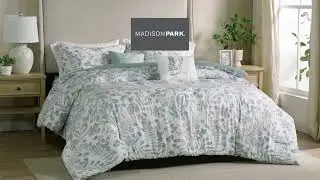 The Bonnie 5 Piece Seersucker Comforter Set with Throw Pillows - Madison Park