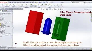 Simple mold design using cavity | Solidworks Tutorial