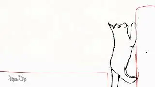 Cat failing a jump but it's a animation (sketch) READ DESCRIPTION 