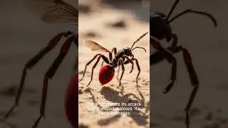 Velvet Ant vs Wolf Spider &ndash; Desert Duel of Venom! #insectbattle #bugbattle #shorts