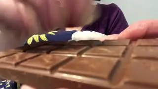 ASMR Textured Chocolate Bar 🍫 -Tapping & Scratching on Chocolate