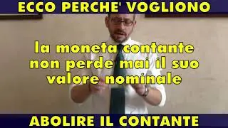 Perch&eacute; vogliono a tutti i costi abolire il denaro contante?
