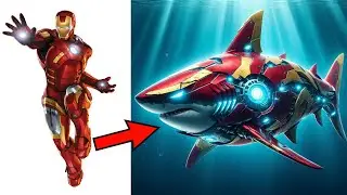AVENGERS But SHARK 🦈🦸‍♂️ All heroes (Marvel & DC) in 2024 🔥Marvel DC Reforms