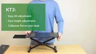 KT3 Assembly + Overview - Computer Keyboard Stand On Desk Riser Raise Keyboards To Standing Height