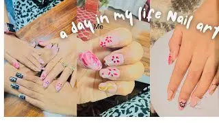 Love cute and playful nail art#athomenails #happyday