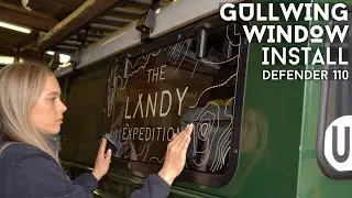 Gullwing Window Install on our Defender 110 Camper | Front Runner Gullwing Window