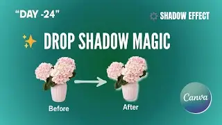 How to Add Drop Shadow Effect in Canva | Shadow Effect on image using canva