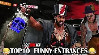 WWE 2K18 - Top 10 Funny Entrances P -1 